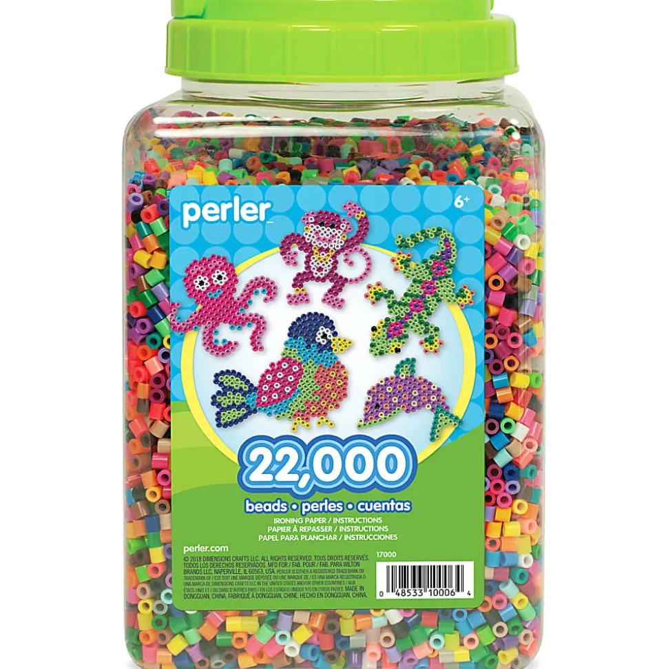 Perler Multi-Mix Fuse Beads, Assorted Colors, Jar Of 22,000 Beads