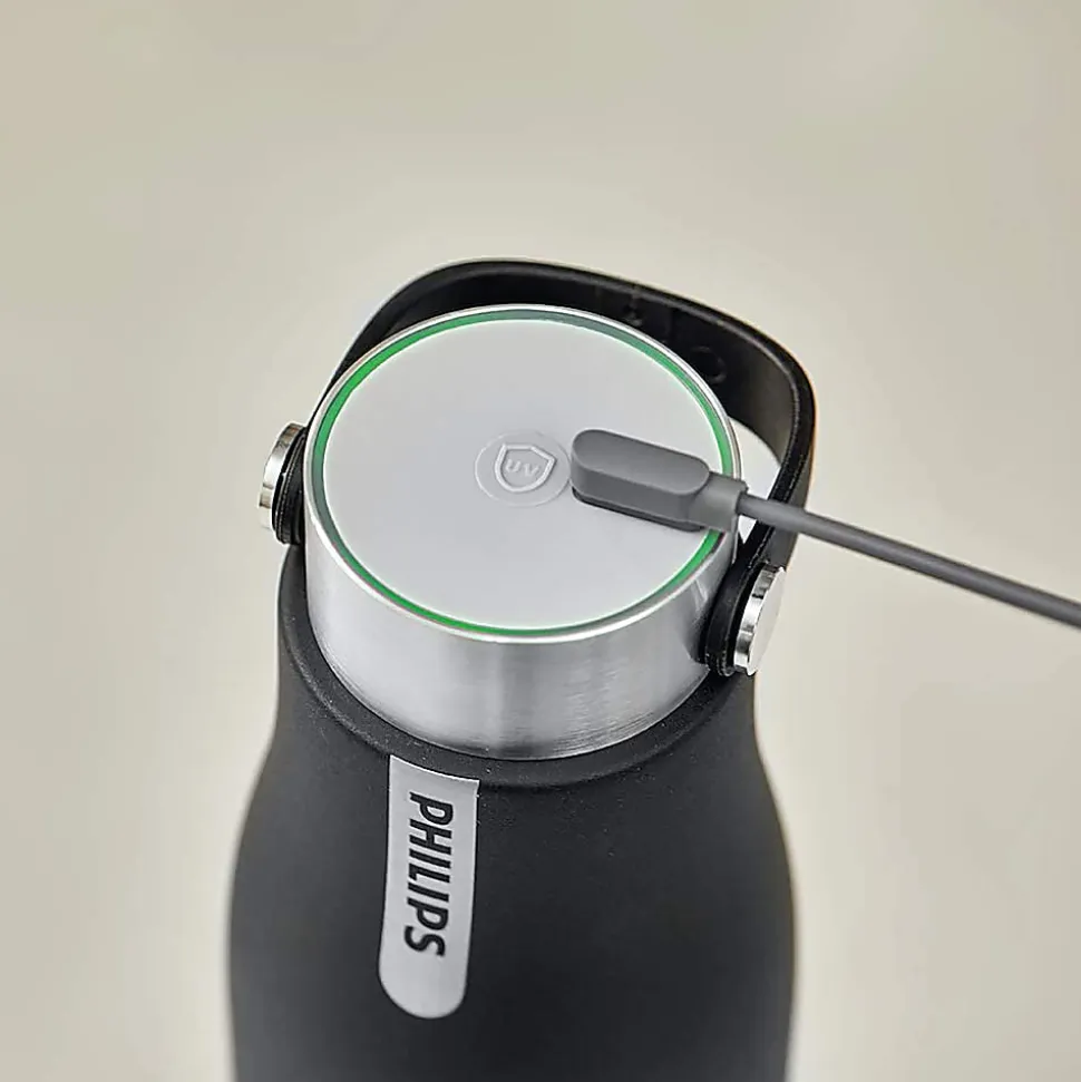 Philips UV Smart Bottle, 20 Oz, Black