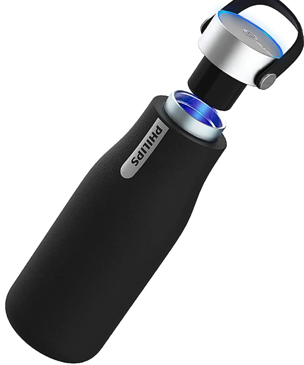 Philips UV Smart Bottle, 20 Oz, Black