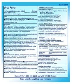 PhysiciansCare Aspirin Pain Reliever Medication, 2 Tablets Per Packet, Box Of 50 Packets