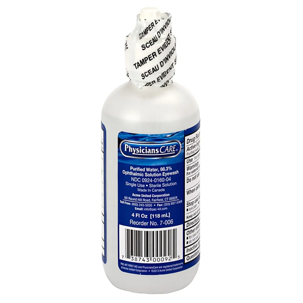 PhysiciansCare Eyewash Solution, 4 Oz, Clear