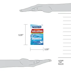 PhysiciansCare Non Aspirin Acetaminophen Pain Reliever Medication, 2 Tablets Per Packet, Box Of 50 Packets