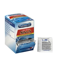 PhysiciansCare Sinus Decongestant Congestion Medication, 1 Tablet Per Packet, Box Of 50