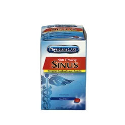 PhysiciansCare Sinus Decongestant Congestion Medication, 1 Tablet Per Packet, Box Of 50