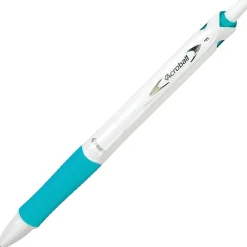 Pilot® Acroball Retractable Pens, Fine Point, 0.7 mm, White Barrel, Black Ink, Pack Of 5 Pens