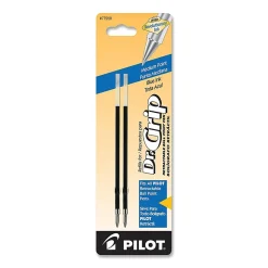 Pilot® Ballpoint Pen Refills, Fits Dr. Grip & All Pilot® Retractable Ballpoint Pens, Medium Point, 1.0 mm, Blue, Pack Of 2