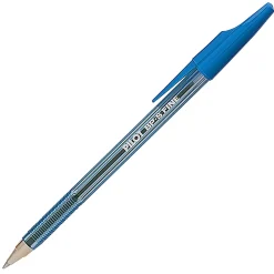 Pilot® Better™ Ballpoint Pens, Fine Point, 0.7 mm, Blue Barrel, Blue Ink, Pack Of 12