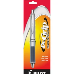 Pilot® Dr. Grip® Center of Gravity Ballpoint Pen, Medium Point, 1.0mm, Gray/Blue