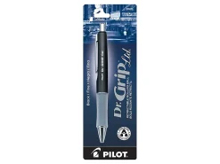 Pilot® Dr. Grip™ LTD Gel Rollerball Pen, Fine Point, 0.7 mm, Charcoal Barrel, Black Ink