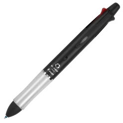 Pilot® Dr. Grip 4+1 Multifunction Ballpoint Pen And Pencil, Fine Point, 0.7 mm, Black Barrel, Assorted Color Ink