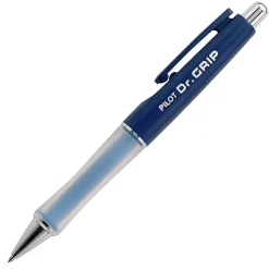 Pilot® Dr. Grip™ Retractable Ballpoint Pen, Medium Point, 1.0 mm, Blue Barrel, Blue Ink
