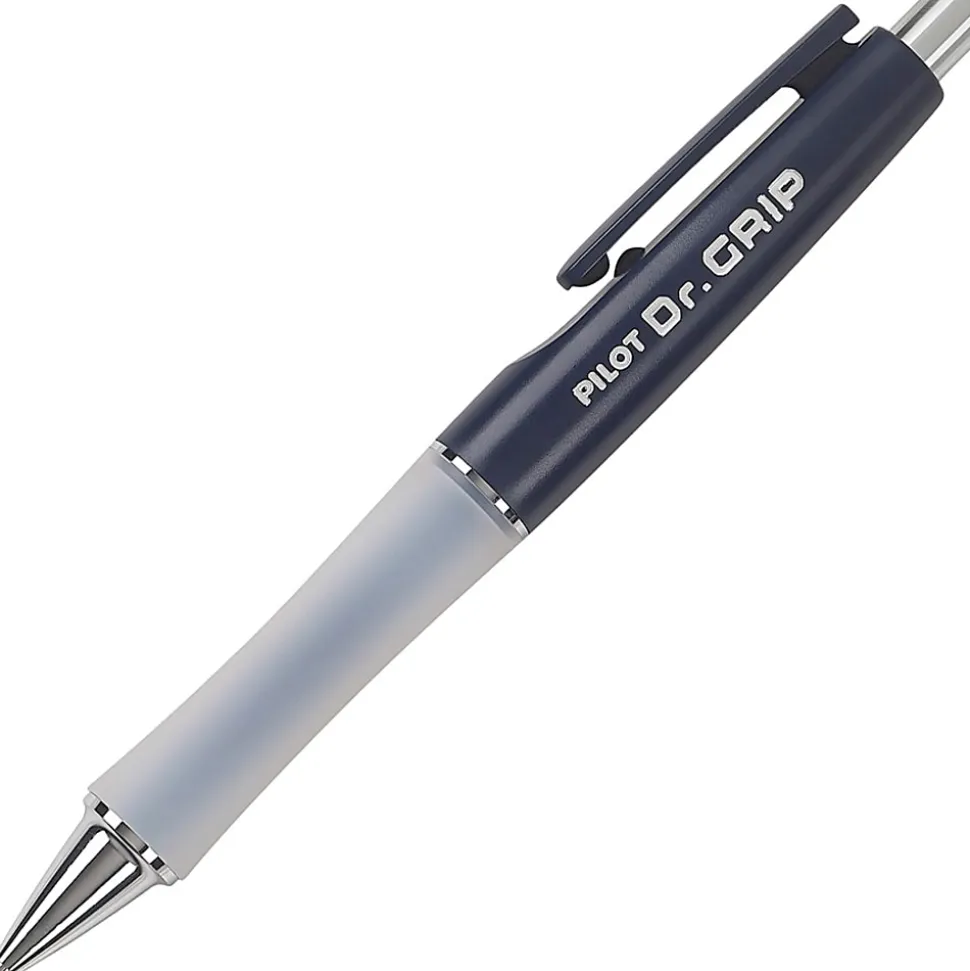 Pilot® Dr. Grip™ Retractable Ballpoint Pen, Medium Point, 1.0 mm, Blue Barrel, Blue Ink