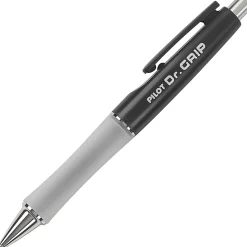 Pilot® Dr. Grip™ Retractable Ballpoint Pen, Medium Point, 1.0 mm, Black/Blue Barrel, Black Ink