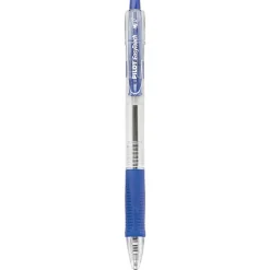 Pilot® EasyTouch Retractable Ballpoint Pens, Medium Point, 1.0 mm, Clear Barrel, Blue Ink, Pack Of 12