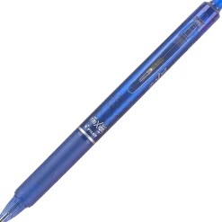 Pilot® FriXion® Ball Clicker Erasable Retractable Gel Pens, Pack of 12, Fine Point, 0.7 mm, Blue Barrel, Blue Ink