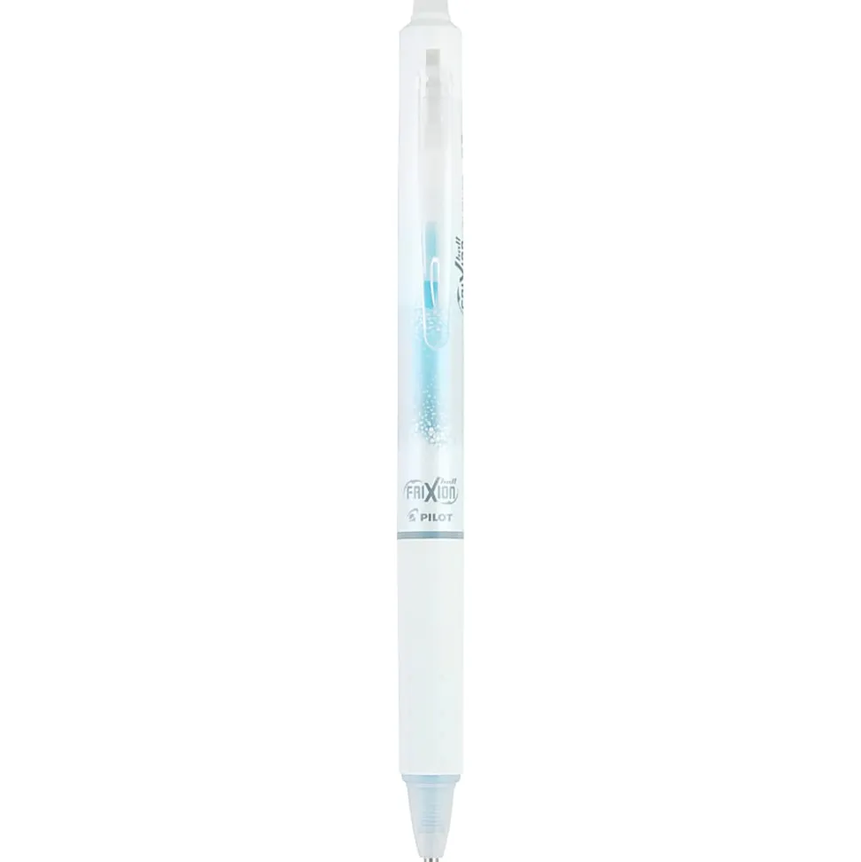 Pilot FriXion Clicker Aura Retractable Erasable Gel Ink Pens, Fine Point, 0.7mm, White Barrel, Assorted Ink, Pack of 3 Pens