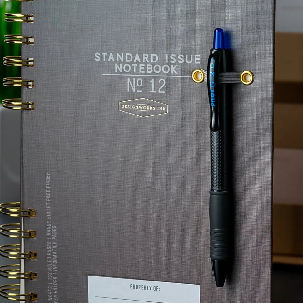 Pilot G2 Edge Gel Pen, Fine Point, 0.7mm, Black Barrel, Blue Ink, Single Pen