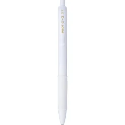 Pilot G2 Edge White Retractable Premium Gel Pen, Fine Point, 0.7mm, White Barrel, Black Ink, Single Pen