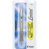 Pilot G2 Limited Retractable Gel Ink Roller Pen, Fine Point, 0.7 mm, Assorted Barrels, Black Ink