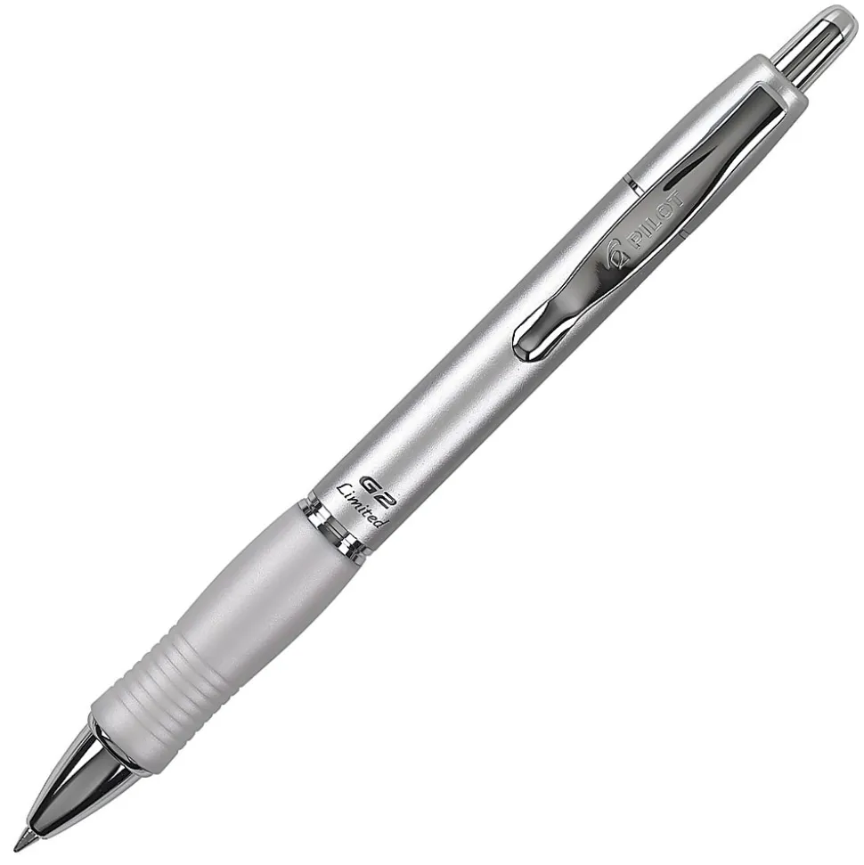 Pilot G2 Limited Retractable Gel Ink Roller Pen, Fine Point, 0.7 mm, Assorted Barrels, Black Ink