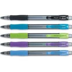PilotĀ® G-2Ā® Mechanical Pencil, 0.7mm, #2 Lead, Assorted Barrel Colors, Pack Of 5