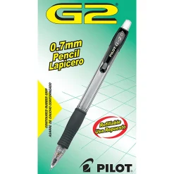 Pilot® G-2™ Mechanical Pencils, 0.7 mm, Clear Barrel, Pack Of 12