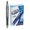 Pilot® G-6 Retractable Gel Ink Rollerball Pens, Fine Point, 0.7 mm, Black Barrel, Black Ink, Pack Of 12 Pens