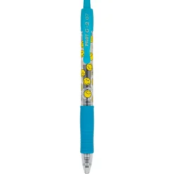 Pilot G2 | SmileyWorld Gel Pen, Fine Point, 0.7mm, Turquoise Ink, Single Pen