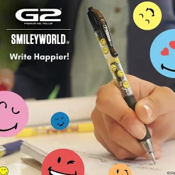Pilot G2 | SmileyWorld Gel Pen, Fine Point, 0.7mm, Apricot Ink, Single Pen