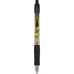 Pilot G2 | SmileyWorld Gel Pen, Fine Point, 0.7mm, Red Ink, Single Pen
