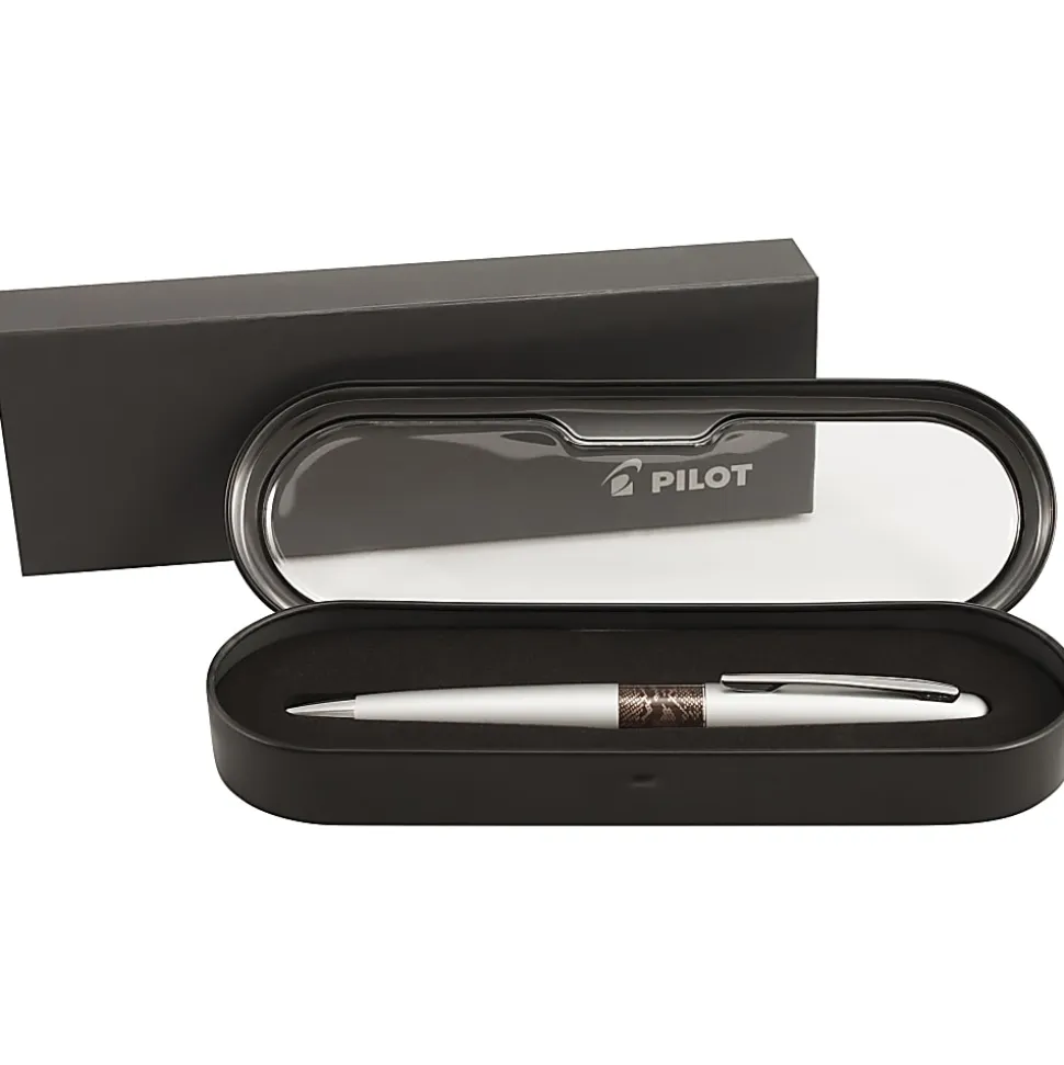 Pilot® MR Animal Collection Premium Ballpoint Pen, Medium Point, 1.0 mm, Silver/Python Barrel, Black Ink