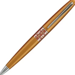 Pilot® MR Retro Pop Collection Premium Ballpoint Pen, Medium Point, 1.0 mm, Orange Barrel, Black Ink