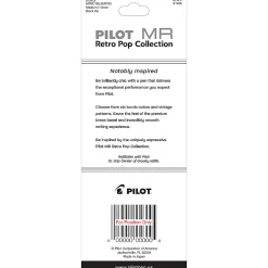 Pilot® MR Retro Pop Collection Premium Ballpoint Pen, Medium Point, 1.0 mm, Turquoise Barrel, Black Ink