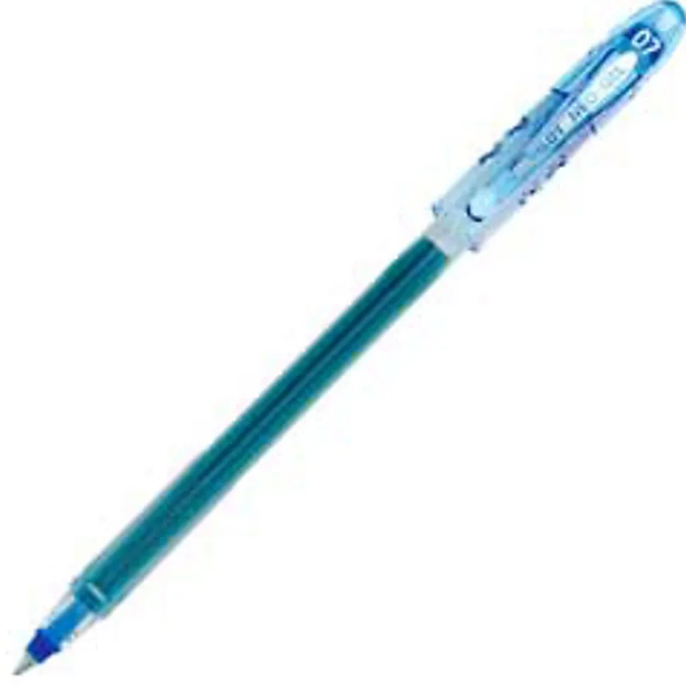 Pilot® Neo-Gel Rollerball Pens, Fine Point, 0.7 mm, Clear Barrel, Blue Ink, Pack Of 12