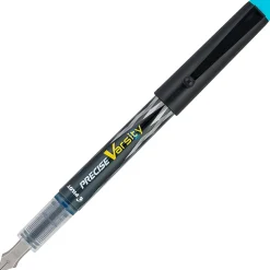 Pilot Precise Varsity Fountain Pen, Medium Point, Black Barrel, Turquoise Ink