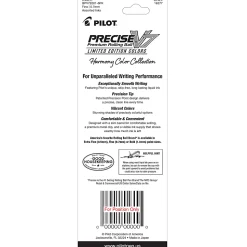 Pilot Precise V7 Harmony Rolling Ball Pens, Fine Point, 0.7 mm, Assorted, Pack Of 2 Pens