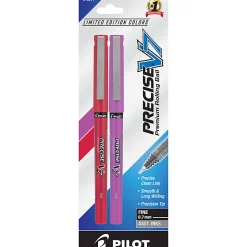 Pilot Precise V7 Harmony Rolling Ball Pens, Fine Point, 0.7 mm, Assorted, Pack Of 2 Pens