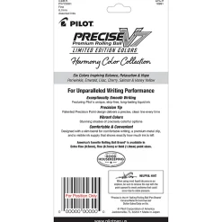 Pilot Precise V7 Harmony Rolling Ball Pens, Fine Point, 0.7mm, Assorted Barrels, Assorted Inks, Pack of 5 Pens