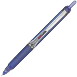 Pilot® Precise⢠V5 Liquid Ink Retractable Rollerball Pens, Extra Fine Point, 0.5 mm, Blue Barrels, Blue Ink, Pack Of 12