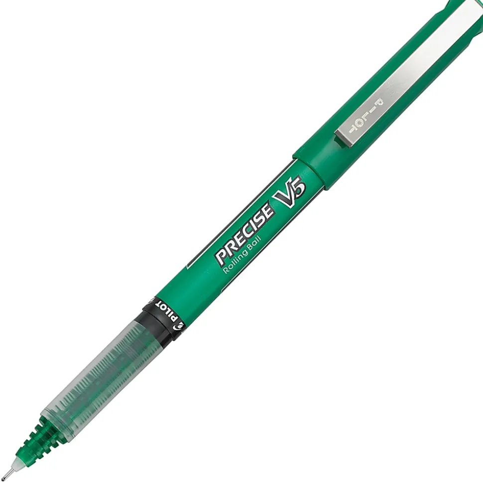 Pilot® Precise™ V5 Liquid Ink Rollerball Pens, Extra Fine Point, 0.5 mm, Assorted Barrels, Assorted Ink Colors, Pack Of 7
