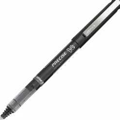 Pilot® Precise™ V5 Liquid Ink Rollerball Pens, Extra Fine Point, 0.5 mm, Black Barrel, Black Ink, Pack Of 12