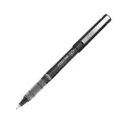 Pilot® Precise™ V7 Liquid Ink Rollerball Pens, Fine Point, 0.7 mm, Black Barrel, Black Ink, Pack Of 12