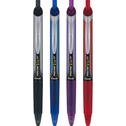 Pilot Precise V10 Retractable Rolling Ball Pens, Bold Point, 1.0 mm, Assorted, Pack Of 4 Pens