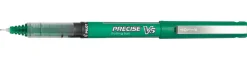 Pilot® Precise V5 Rollerball Pens, Extra-Fine Point, Green Ink, Pack Of 12 Pens