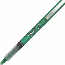 Pilot® Precise V5 Rollerball Pens, Extra-Fine Point, Green Ink, Pack Of 12 Pens