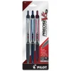 Pilot® Precise V5 RT Premium Rollerball Pens, Extra-Fine Point, 0.5 mm, Assorted Barrel Colors, Assorted Ink Colors, Pack Of 3 Pens