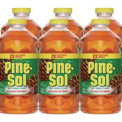 Pine-SolĀ® Multi-Surface Cleaner Disinfectant Concentrated, Pine Scent, 80 oz Bottle, 6/Carton