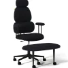 Pinmoco Big & Tall Ergonomic Faux Leather Office Chair, Black, Total Qty 1