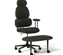 Pinmoco Big & Tall Ergonomic Faux Leather Office Chair, Green, Total Qty 1