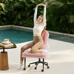 Pinmoco Cloud-Lounge Ergonomic Office Chair, Pink, Total Qty 1
